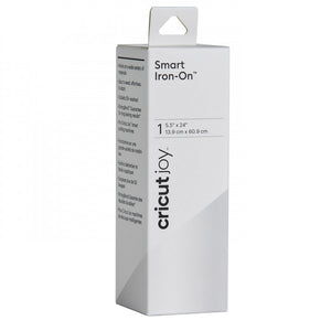 HOJA DE VINIL TERMOTRANSFERIBLE SMART IRON ON CRICUT JOY 5.5" X 24" BLANCO