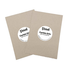 Cargar imagen en el visor de la galería, Paquete cartón para encuadernar gris A5 2 mm (100 pzas) - Quelli