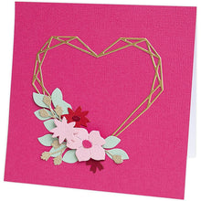 Cargar imagen en el visor de la galería, Troquel Delgado Marco Corazón Floral Jones Sizzix | 665478