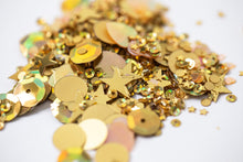 Cargar imagen en el visor de la galería, Lentejuelas, Piedras Sizzix 5 Gramos c/u color Oro | 663864