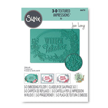 Cargar imagen en el visor de la galería, Folder de textura Winter Wishes Jen Long Sizzix | 666734