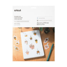Cargar imagen en el visor de la galería, Vinil Imprimible Cricut Plata (10) 21.6 x 27.9 cm 2011984