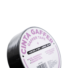 Cargar imagen en el visor de la galería, Cinta gaffer negra 5 cm x 50 m - Quelli