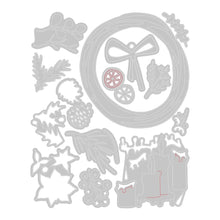 Cargar imagen en el visor de la galería, Troquel delgado Vault Festive Wreath Tim Holtz Sizzix | 666715
