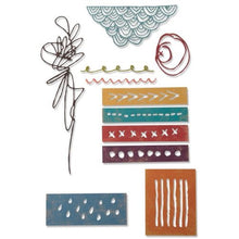 Cargar imagen en el visor de la galería, Troquel delgado Marcas Sizzix Tim Holtz 11 piezas | 664436