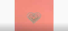 Cargar imagen en el visor de la galería, Troquel delgado Corazones Sizzix 6 piezas | 657561