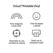 Cargar imagen en el visor de la galería, Vinil Imprimible Cricut Transparente (12) 21.6 x 27.9 cm 2011880