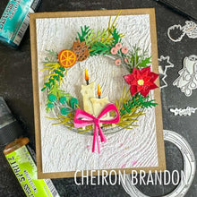 Cargar imagen en el visor de la galería, Troquel delgado Vault Festive Wreath Tim Holtz Sizzix | 666715