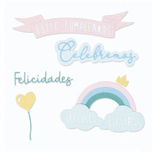 Cargar imagen en el visor de la galería, Troquel delgado Celebremos 7 piezas Sizzix | 665624