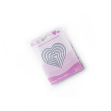 Cargar imagen en el visor de la galería, Troquel delgado corazones 5 pzas Quelli