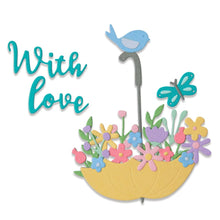 Cargar imagen en el visor de la galería, Troquel delgado Flowers in Umbrella Sizzix | 665180