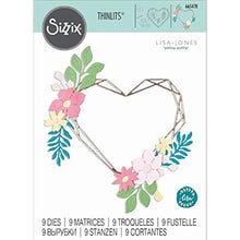 Cargar imagen en el visor de la galería, Troquel Delgado Marco Corazón Floral Jones Sizzix | 665478