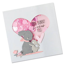 Cargar imagen en el visor de la galería, Troquel Delgado con Sticker Conejo Amor Sizzix | 665653
