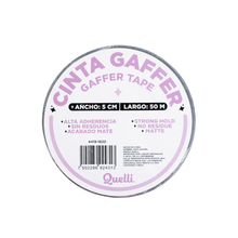 Cargar imagen en el visor de la galería, Cinta gaffer negra 5 cm x 50 m - Quelli