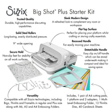 Cargar imagen en el visor de la galería, Kit de inicio Troqueladora Sizzix Big Shot Plus 9 pulgadas