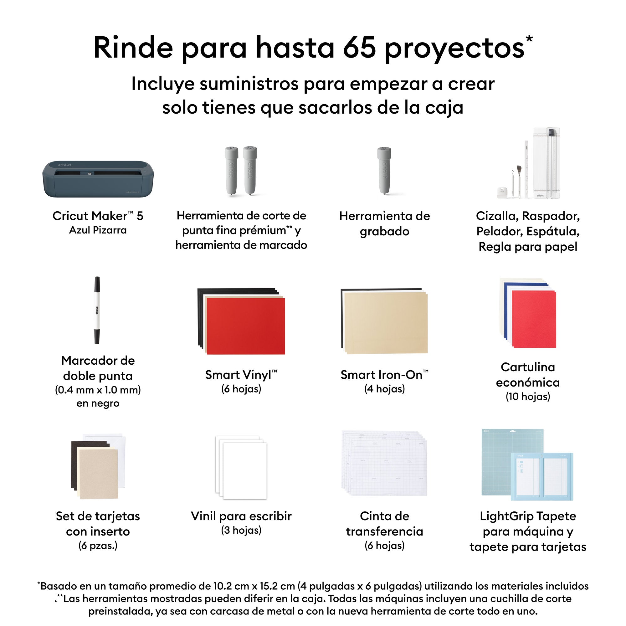 Contenido del Kit Essential Cricut Maker 5