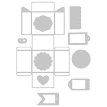 Cargar imagen en el visor de la galería, Troquel Delgado Caja Etiqueta Sizzix Jenna Rushforth 10 Piezas | 663853