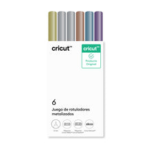 Cargar imagen en el visor de la galería, Marcadores Metálicos Cricut 1.0 mm (6) 2012609