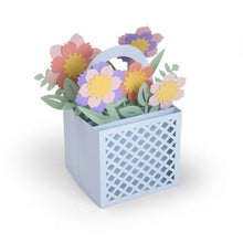 Cargar imagen en el visor de la galería, Troquel Delgado Canasta Flores Sizzix Lynda 12 Piezas | 663578