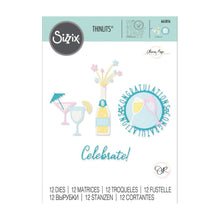 Cargar imagen en el visor de la galería, Troquel Delgado Botellas y Copas O.Rose Sizzix | 665816