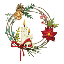 Cargar imagen en el visor de la galería, Troquel delgado Vault Festive Wreath Tim Holtz Sizzix | 666715