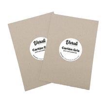 Cargar imagen en el visor de la galería, Cartón gris para encuadernar 3 mm corte A4 Varali