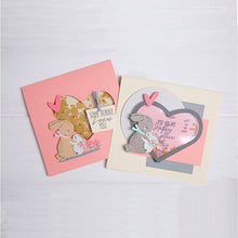 Cargar imagen en el visor de la galería, Troquel Delgado con Sticker Conejo Amor Sizzix | 665653