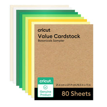 Cargar imagen en el visor de la galería, Cartulina Cricut Surtido Botánicos 80 hojas 21.59 x 27.94 cm 2012119