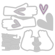 Cargar imagen en el visor de la galería, Troquel Delgado con Sticker Abrazos Olivia Rose Sizzix | 665831
