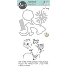 Cargar imagen en el visor de la galería, Troquel delgado con sticker Bicicleta Jen Long Sizzix