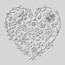 Cargar imagen en el visor de la galería, Troquel 3D Emboss Corazón Floral Kath Breen Sizzix | 665743