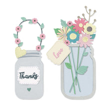 Cargar imagen en el visor de la galería, Troquel delgado Jar of Flowers Sizzix | 665079