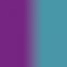 Cargar imagen en el visor de la galería, VINIL PERMANENTE CAMBIO DE COLOR CON CALOR MORADO A TURQUESA CRICUT 12X24&quot;