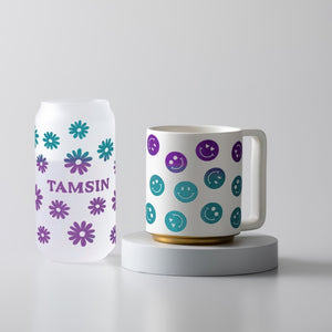 VINIL PERMANENTE CAMBIO DE COLOR EN FRIO TURQUESA A MORADO CRICUT 12X24"