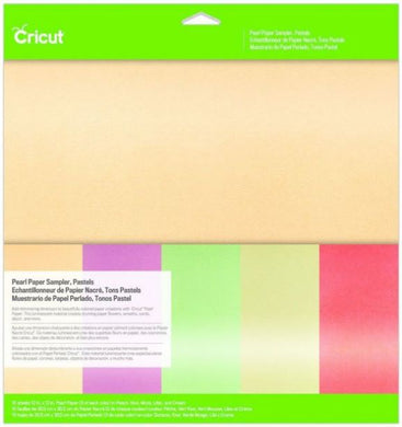 15 HOJAS DE PAPEL APERLADO COLORES PASTEL 12 X 12 PULGADAS CRICUT