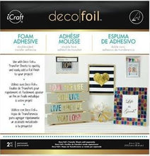 Cargar imagen en el visor de la galería, 2 HOJAS DE FOAM ADHESIVO BIFAZ DECO FOIL 6 X 12 PULGADAS