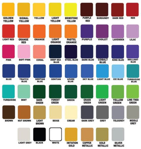 Vinil Adhesivo de Corte Oracal 641 Brillante Precio x Pie (30.48cm x 60.96cm)