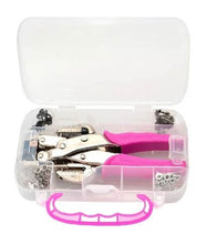 Cargar imagen en el visor de la galería, Ojilladora Crop-A-Dile 1/8&quot; y 3/16&quot; pulg Pinza PerforadorA y Ojillos o Eyelets (Scrapbook) ROSA