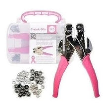 Cargar imagen en el visor de la galería, Ojilladora Crop-A-Dile 1/8&quot; y 3/16&quot; pulg Pinza PerforadorA y Ojillos o Eyelets (Scrapbook) ROSA