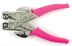 Ojilladora Crop-A-Dile 1/8" y 3/16" pulg Pinza PerforadorA y Ojillos o Eyelets (Scrapbook) ROSA