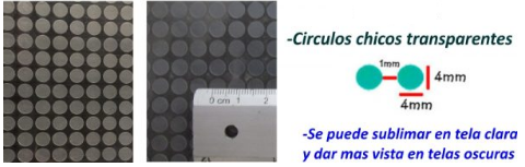 Sublimable Vinil textil recortado  24cm x metro