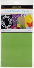 Cargar imagen en el visor de la galería, 4 Hojas de Foil Flock Deco 6 x 12 pulgadas