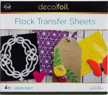 Cargar imagen en el visor de la galería, 4 Hojas de Foil Flock Deco 6 x 12 pulgadas