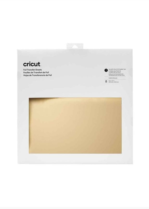 HOJAS DE TRANSFERENCIA FOIL CRICUT ORO 12X12