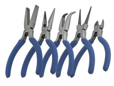 KIT DE PINZAS ALICATAS PARA MANUALIDADES FLORALES (5PZ) HT-515