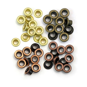 Ojales, Ojillos, Eyelets de 3/16" x 1/3" para manualidades We R Memory keepers 60 pzas