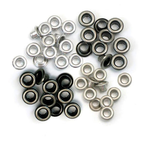 Ojales, Ojillos, Eyelets de 3/16" x 1/3" para manualidades We R Memory keepers 60 pzas