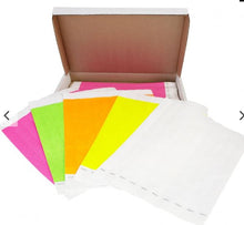 Cargar imagen en el visor de la galería, PULSERAS DE PAPEL TYVEK DESECHABLE VERDE NEÓN 3/4&quot; X 10&quot;
