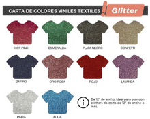 Cargar imagen en el visor de la galería, Vinil Siser Glitter Adhesivo o de Corte – EasyPSV Glitter Brillante 12&quot;(metro lineal)