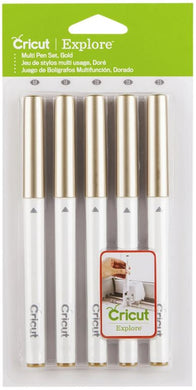 Set de 5 plumas color oro para sketch Cricut
